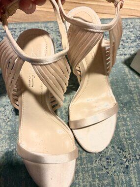 Vine Camuto Imagine bridal shoes deluxe satin -SIZE 5.5M